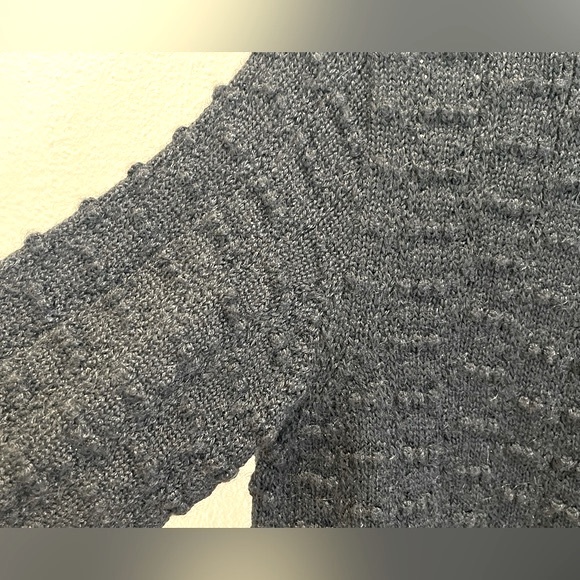 ETNIKO 100% Baby Alpaca Long Sleeve Cardigan Sweater - Black, Size S - Picture 3 of 15